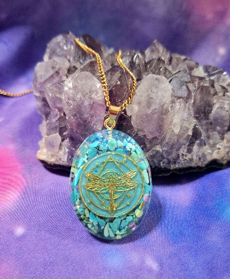 COLGANTE ORGONITA CON LIBELULA-7