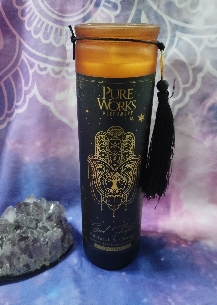 VELA BUENA FORTUNA CON PACHULI Y NARANJA