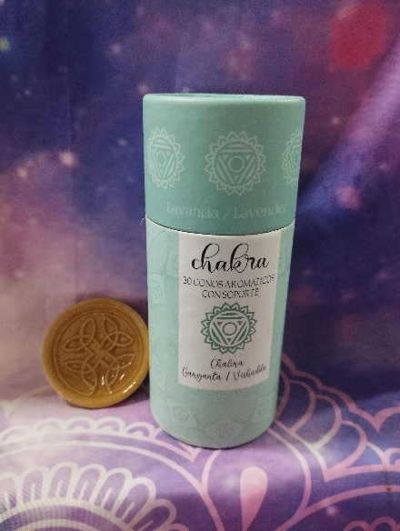 CONOS INCIENSO 7 CHAKRAS GARGANTA AROMA LAVANDA.