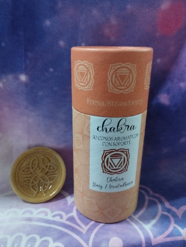CONOS INCIENSO 7 CHAKRAS RAIZ AROMA FRESA