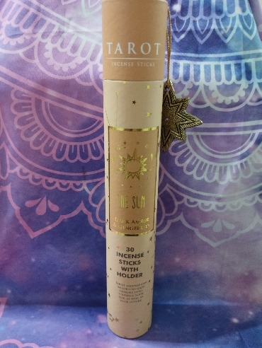 INCIENSO TAROT EL SOL CON AMBAR Y JENGIBRE