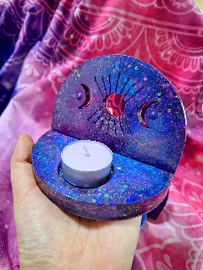 ORGONITA PORTAVELAS SOL Y LUNA