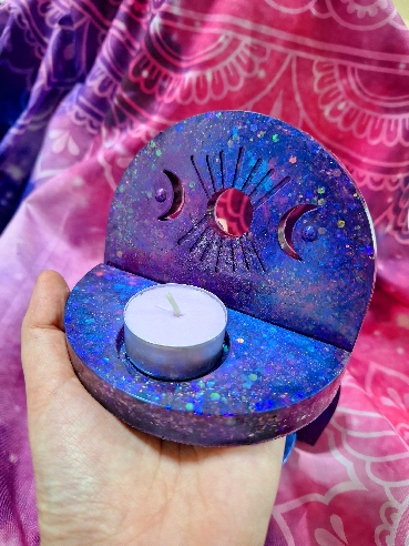 ORGONITA PORTAVELAS SOL Y LUNA