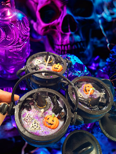 VELA CALDERO DE BRUJA DE HIERRO FUNDIDO.