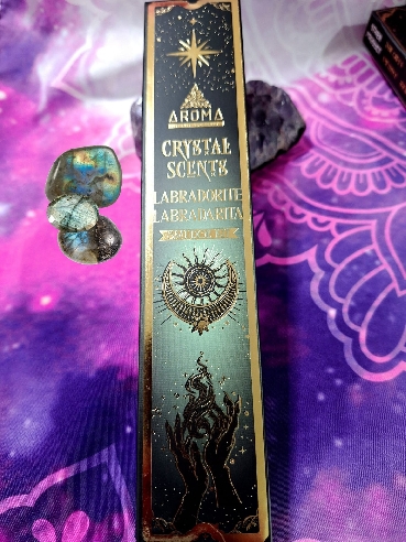 INCIENSO ARTESANAL KIT CON CHIPS DE LABRADORITA.