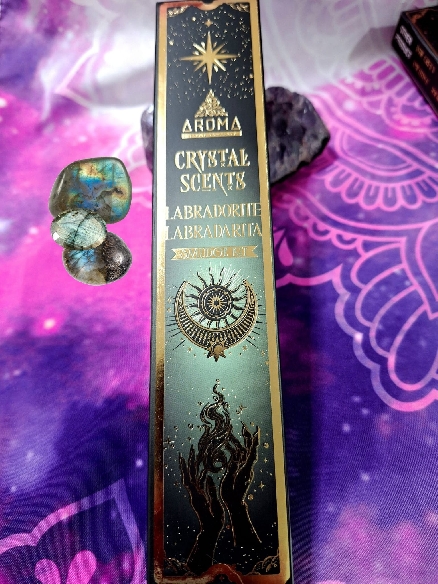 INCIENSO ARTESANAL KIT CON CHIPS DE LABRADORITA.