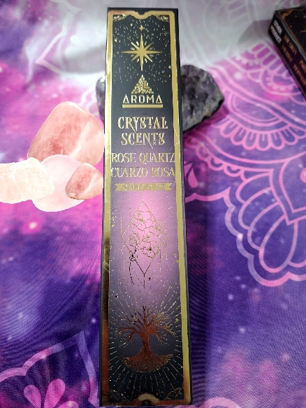 INCIENSO ARTESANAL KIT CON CHIPS DE CUARZO ROSA