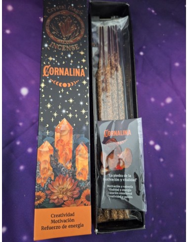 INCIENSO CON CHIPS DE CORNALINA