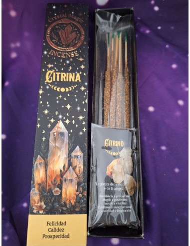 INCIENSO CON CHIPS DE CITRINO