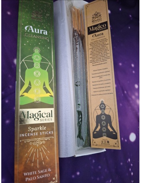 INCIENSO LIMPIEZA DE AURA CON SALVIA BLANCA Y PALO SANTO