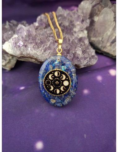 COLGANTE FASES LUNARES DE LAPISLAZULI