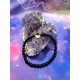 PULSERA DE OBSIDIANA CON YIN YANG DE ACERO INOXIDABLE