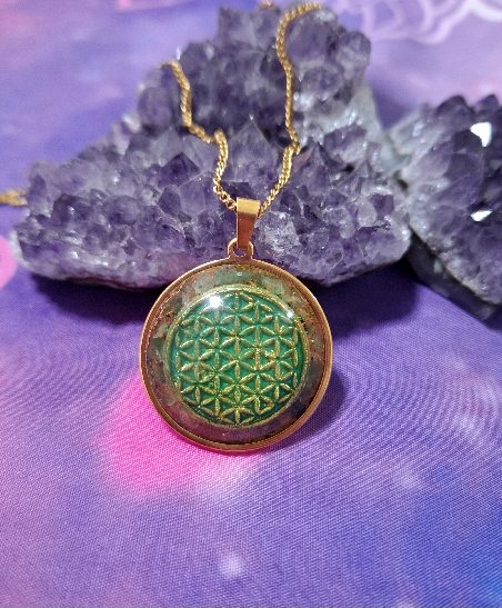 COLGANTE ORGONITA FLOR DE LA VIDA-8