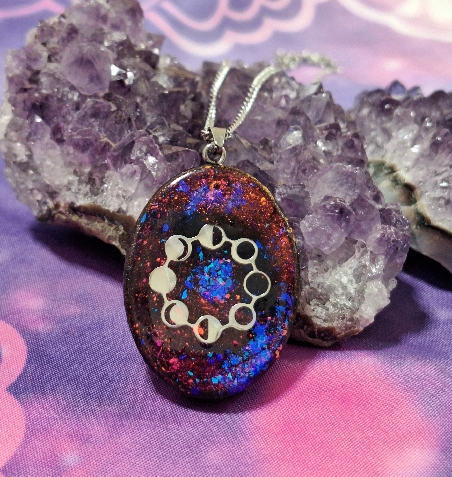 COLGANTE ORGONITA CON FASES LUNARES-4