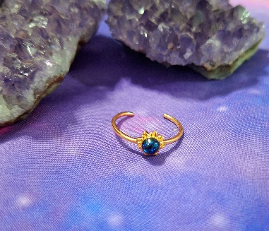 ANILLO GIRATORIO CON TURMALINA