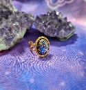 ANILLO DE TURMALINA EFECTO OPALO