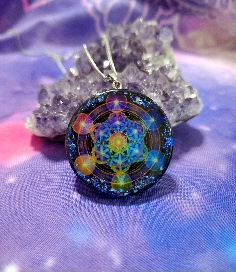 COLGANTE ORGONITA METATRON 7 CHAKRAS