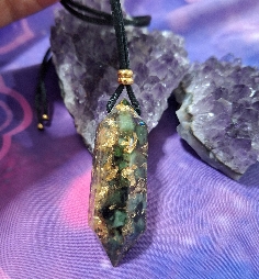 PENDULO ORGONITA DE ESMERALDA