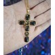 COLGANTE CRUZ DE TURMALINA NEGRA