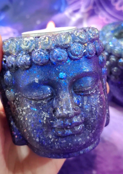 ORGONITA PORTAVELAS CABEZA DE BUDA