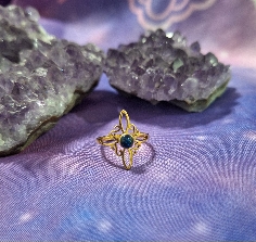 ANILLO NUDO DE BRUJAS DE ACERO INOXIDABLE