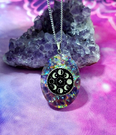 COLGANTE ORGONITA CON FASES LUNARES-5