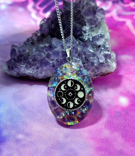 COLGANTE ORGONITA CON FASES LUNARES-5