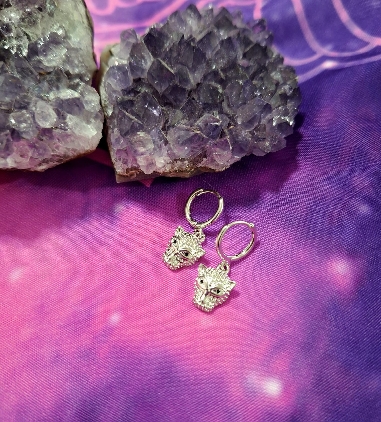 PENDIENTES JAGUAR DE ACERO INOXIDABLE