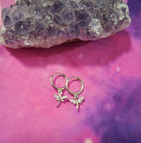 PENDIENTES LIBELULA DE ACERO INOXIDABLE