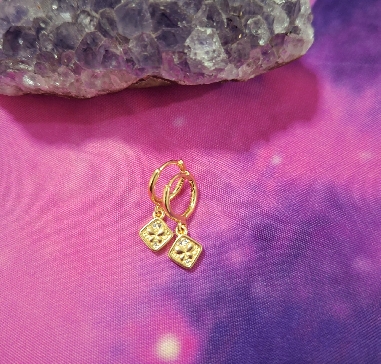 PENDIENTES MARIPOSA DE ACERO INOXIDABLE DORADOS