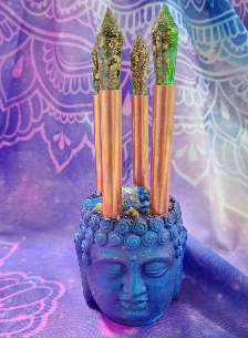 CLOUDBUSTER ORGONITA CON PUNTAS DE CUARZO VERDE