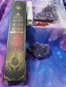 INCIENSO ARTESANAL KIT CON CHIPS DE AGATA