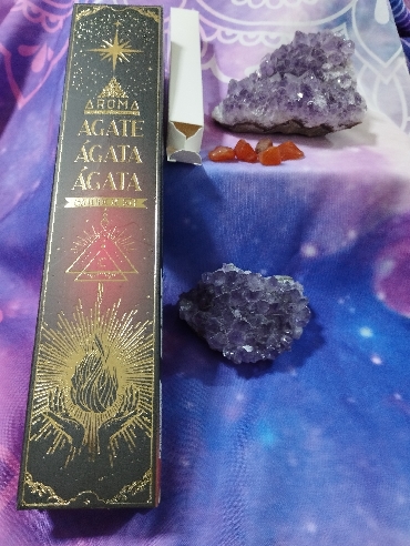 INCIENSO ARTESANAL KIT CON CHIPS DE AGATA