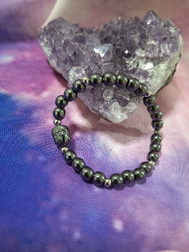PULSERA DE HEMATITES CON BUDA