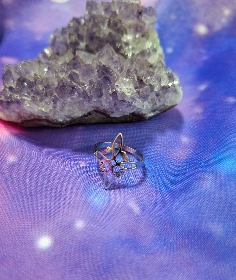 ANILLO NUDO DE BRUJAS DE ACERO INOXIDABLE-2