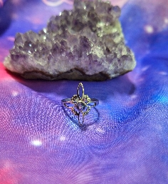 ANILLO NUDO DE BRUJAS DE ACERO INOXIDABLE-3